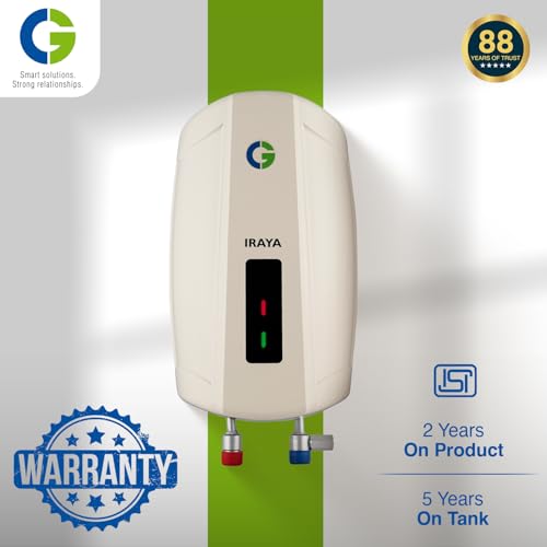 Image of CG-IWHIRAYA03LX Iraya 5.9L | Instant Water Heater (Geyser) | SS 304 Grade Tank | Power-Packed Fast Heating | Rust-Proof Body | 100% Copper Element | 2 Yr Product & 5 Yr Tank Warranty