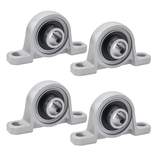 4 Stück Gehäuselager Vertikale Stehlager Lagerbock Kugellager Lagerbock Welle Gehäuselager Wellenlager für Achse Welle Maschine,3D Drucker (12mm Innendurchmesser)