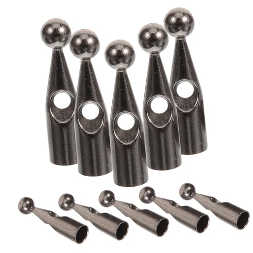 Totority 10個 雨傘用頑丈な属テールビーズ 傘骨カバー交換アクセサリー 傘修理パーツ 雨傘修理用ゆ先部品 お手入れ簡単で取り替えやすい