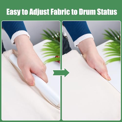 Image of guofa Tube Embroidery Hoop Frame - 2-Tier Trapezium Cross Stitch Stand, PVC Quilting Frame for Needlework, Embroidery, Sewing and Crafts (9.84''x13.77''