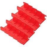 NOLITOY 20 Stück Rote Gleisverbinder Schienenclips für Modelleisenbahn Zubehör Zugtisch Stabile Kunststoff Bahnverbindung für Sichere und Feste Gleisverbindungen