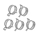 Aexit 5 Pcs Home Hardware 27mm 50CrvA Spring Band Type Action Fuel Hose Pipe Low Pressure Air Clamp Model:66as422qo548