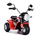 DREAMADE Moto Giocattolo per Bambini, Motocicletta Ricaricabile con Ruote Antiscivolo, Gioco Cavalcabile, Ideale per Regalo, Carico Max: 20kg, 72 x 57 x 56 cm, Età Consigliata: 2-3 Anni (Rosso)