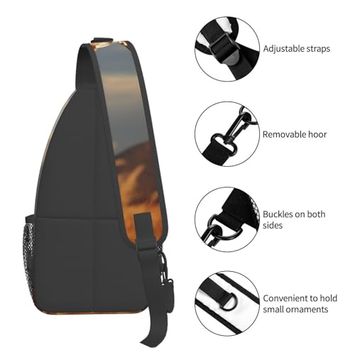 Bolso tipo Sling para hombre y mujer con diseño de jirafa miniatura 4