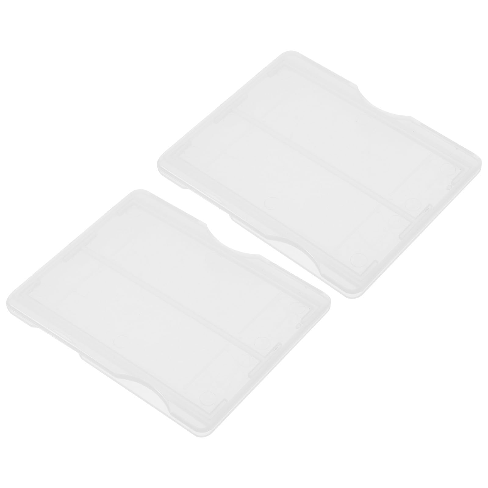 100 Piezas Caja de Portaobjetos Transparente de Polipropileno