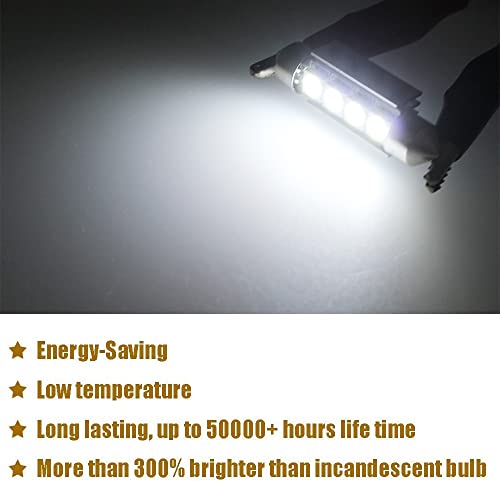 Lámparas LED C5W 6418 36mm 4 unidades Blanco Xenón miniatura 7