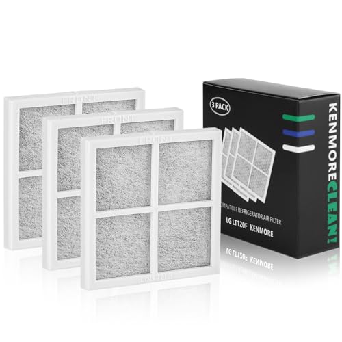 LG LT120F Refrigerator Air Filter Replacement, Compatible with LG for Kenmore Elite 469918, 9918, ADQ73214402, ADQ73214403, ADQ73214404, LMXS30776S(6 Packs)