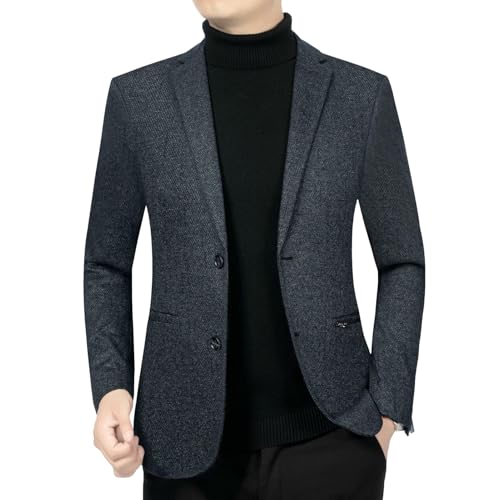 Blazer décontracté pour homme en tissu premium de printemps coupe cintrée business