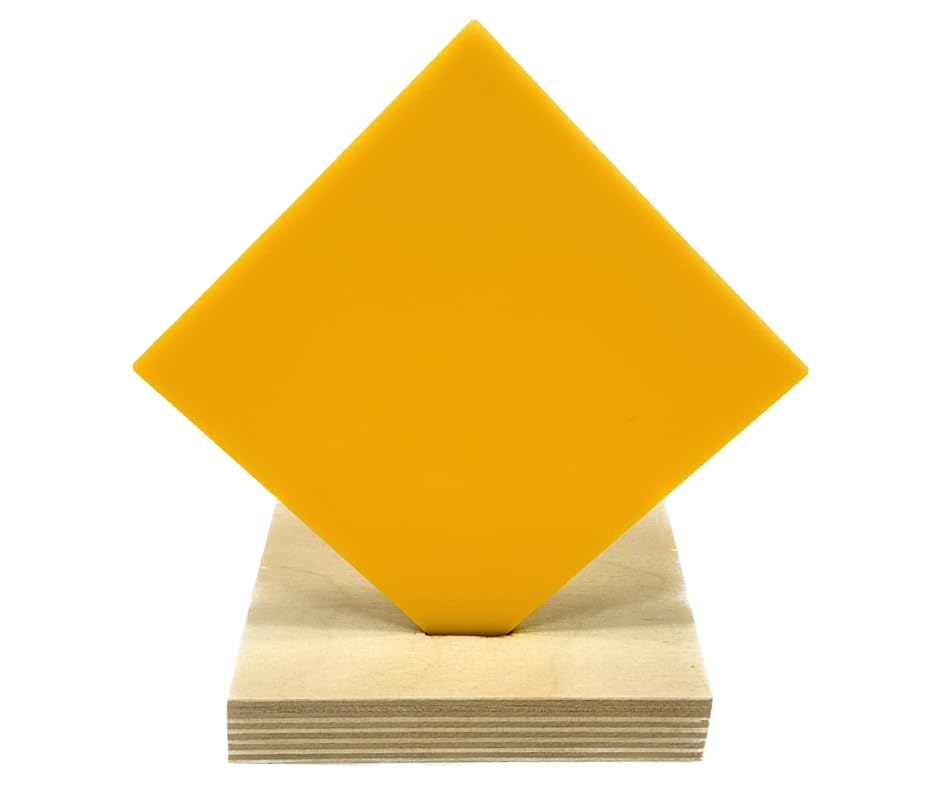 Opaque Goldenrod Acrylic Sheet (12" x 12", 1/8" / 3mm)