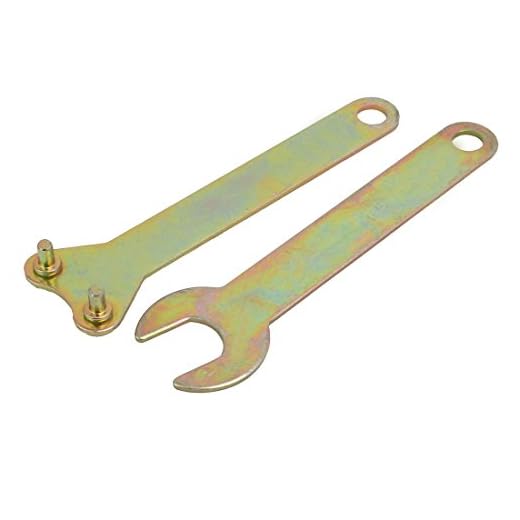 Sourcingmap® 2-in-1 Winkelschleifer & Schraubenschlüssel, Sicherungsmutter, Handwerkzeug, Bronzefarben, 118 mm Länge
