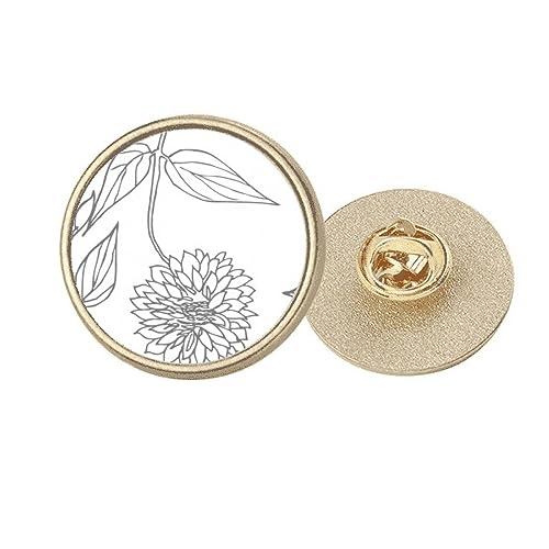 Broche clip métal doré ronde s art M pour sublimer vos écharpes