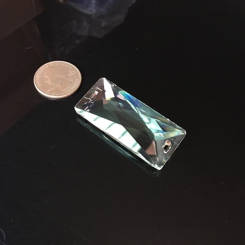 Lámpara prisma rectangular pieza cristales YUZGUHEY de repuesto para iluminación de 2'' 7