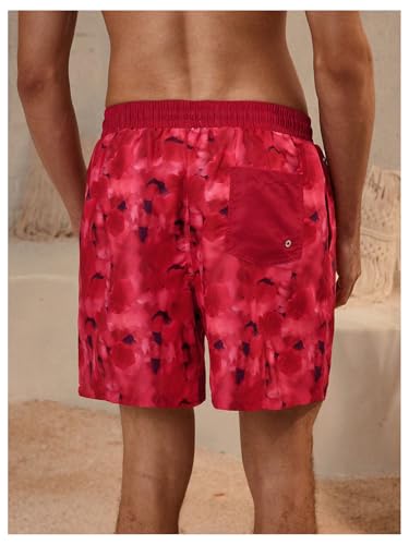 Men's Swim Trunks Tie Dye Hawaiian Beach Swim Shorts Drawstring Waist Board Shorts2