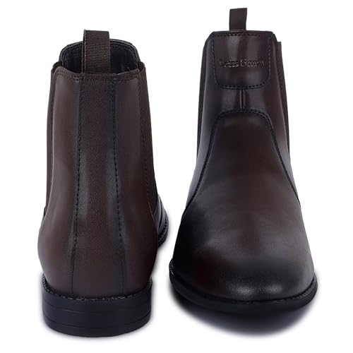 Image of LOUIS STITCH Men's Chelsea Boots | Handcrafted | High Ankle Boot| Comfortable Formal Office & Casual Wear Shoes | Dual Tone Patina Finish LSRGCL
