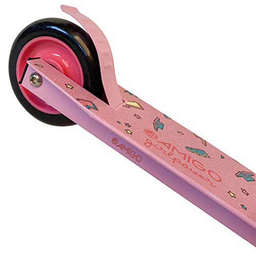 AMIGO Girlpower Stuntstep met Voetrem Roze - Afbeelding 5