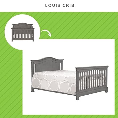 Image of Full-Size Conversion Kit Bed Rails for Namesake, Formerly Million Dollar Baby Convertible Cribs - Solid Wood Rail - Toddler Bed Rail - Nursery & Baby Furniture (Model #M4799 /M5789, Slate)