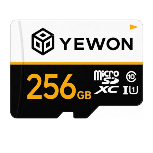 Image of YEWON 256GB MicroSDXC Memory Card | Class 10 A1 Speed | Up to 100MB /s Read Speed | Full HD Video Recording Support | Waterproof, Shockproof | for Smartphone, Camera, Tablet & Gaming Console