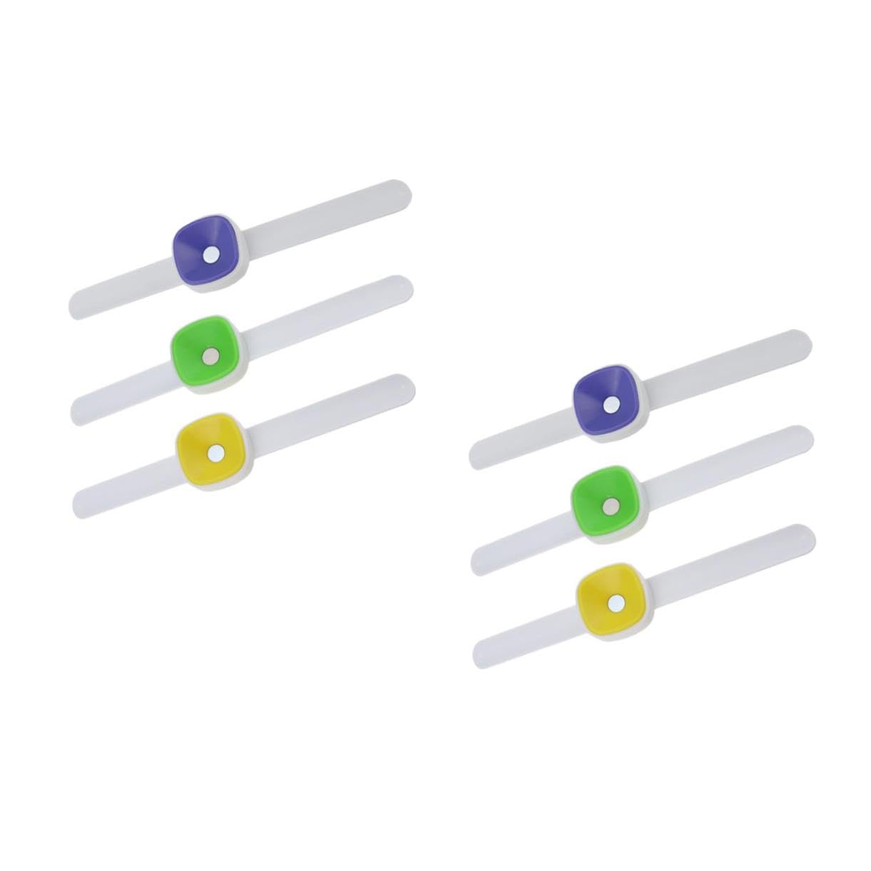 Artibetter 2 Sätze Handgelenk Magnetisches Nadelkissen Praktische Nadelbox Für Stickarbeiten Leichtes Und Komfortables Design Zufällige Farben Für Nähzubehör 3 Stück * 2