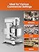 Commercial Mixer, 15/30QT Commercial Food Mixer, Dough Mixer with Stainless Steel Bowl, 3 Speeds Adjustable and Safety Guard, Dough Hook Whisk Beater Included, Ideal for Bakery Pizzeria (15QT)