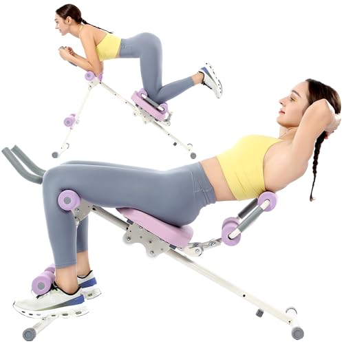 Ab Machine Abdominal Workout Equipment: Adjustable...