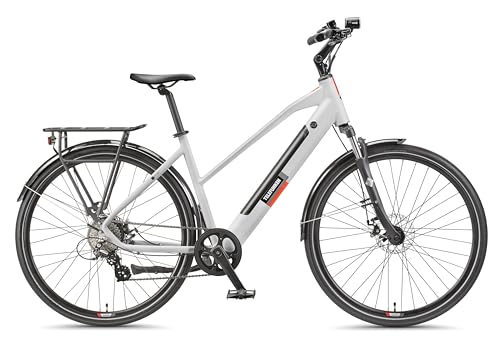 TELEFUNKEN E-Bike 28 Zoll Fahrrad für Damen | Trekking Pedelec mit 8-Gang Kettenschaltung & Scheibenbremsen | 250 W Heckmotor & integriertem 417,6 Wh Li-Ion-Akku | inkl. Panzerkabelschloss – Bild 3