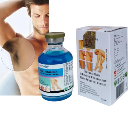 Image of ZeroPathy Ayurvedic Hair Growth Stop cream 35ml - Use After Threading, Shaving or Waxing - Apply After Hair Removal Cream or Spray - 90 Days Permanent Hair Vanish for Face, Legs & Private Areas