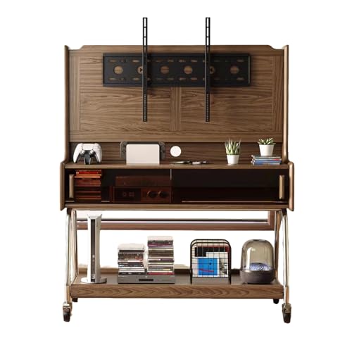Soporte móvil para TV de 40-65 pulgadas con ruedas y estantes miniatura 1