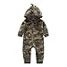XXYsm Neugeborenes Baby Hoodie Jungen Camouflage Strampler mit Kapuze Camo Overall Spielanzug Jumpsuit Camouflage 6M/0-6 Monate