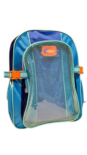 PUKET - Mochila Infantil de Costas Menino Puket Color Block Azul