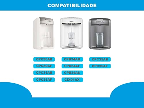 Kit 2 Refil Filtro Compativel Purificador Consul CPC30 CPC35