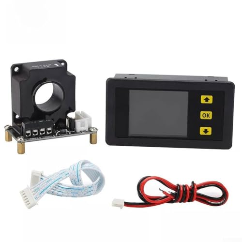 Coulombmètre avec écran LCD CC avec capteur Hall pour mesure de courant bidirectionnel 90 V et capacités de courant 100 A 200 A 300 A 500 A avec protection mémoire et délai d'attente (300 A)