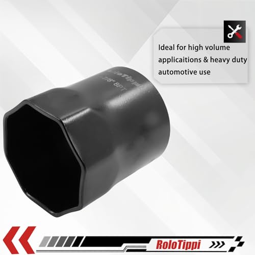 Image of 2-7 /8-Inch 8 Point Wheel Bearing Locknut Socket, 3 /4-Inch Drive, for Axle Nut Socket, Remove and Install Wheel Bearing Nuts, Carbon Steel, Powder-Coated (2-7 /8 inch 8PT, 3 /4 inch Drive)