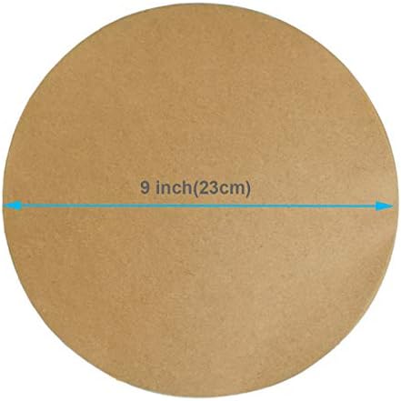 9 Inch Unbleached Parchment Paper Circles for Baking, 200pcs Sheets 23cm Rounds Baking Paper for Oven Nonstick Uses for Baking Cookies, Bread, Meat, Pizza, Toaster Oven