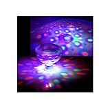 Juego de 2 luces de discoteca flotantes, suficiente para iluminar cualquier baño, spa o «jacuzzi».