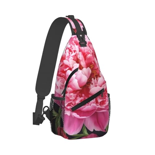 Mochila cruzada de pecho para hombre negra miniatura 2