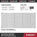 Poofzy Wire Shelf Liner 14" X 30", Non-Adhesive Plastic Shelf Liners for Wire Shelving, Waterproof Protector Mats (5PK, Clear) - Image 4