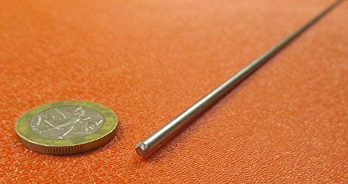 316 Stainless Steel Hardened Shaft 3 mm Diameter x 200 mm Long 1 pc
