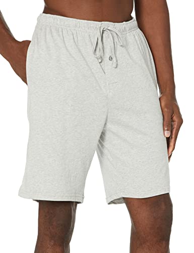 Image of Amazon Essentials Men's 9 inch Knit Pajama Shorts with Elastic Waist and Drawstring, Loungewear (Available in Big & Tall)