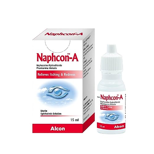 Naphcon A Eye Drop Sterile Ophthalmic Solution (Relieves Itching & Redness) 15Ml
