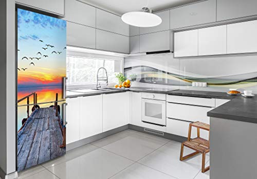 Pegatinas de pared y refrigerador Tulup autoadhesivas de madera 3