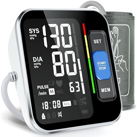 Blood Pressure Monitor Upper Arm with Large Backlight Display Cover