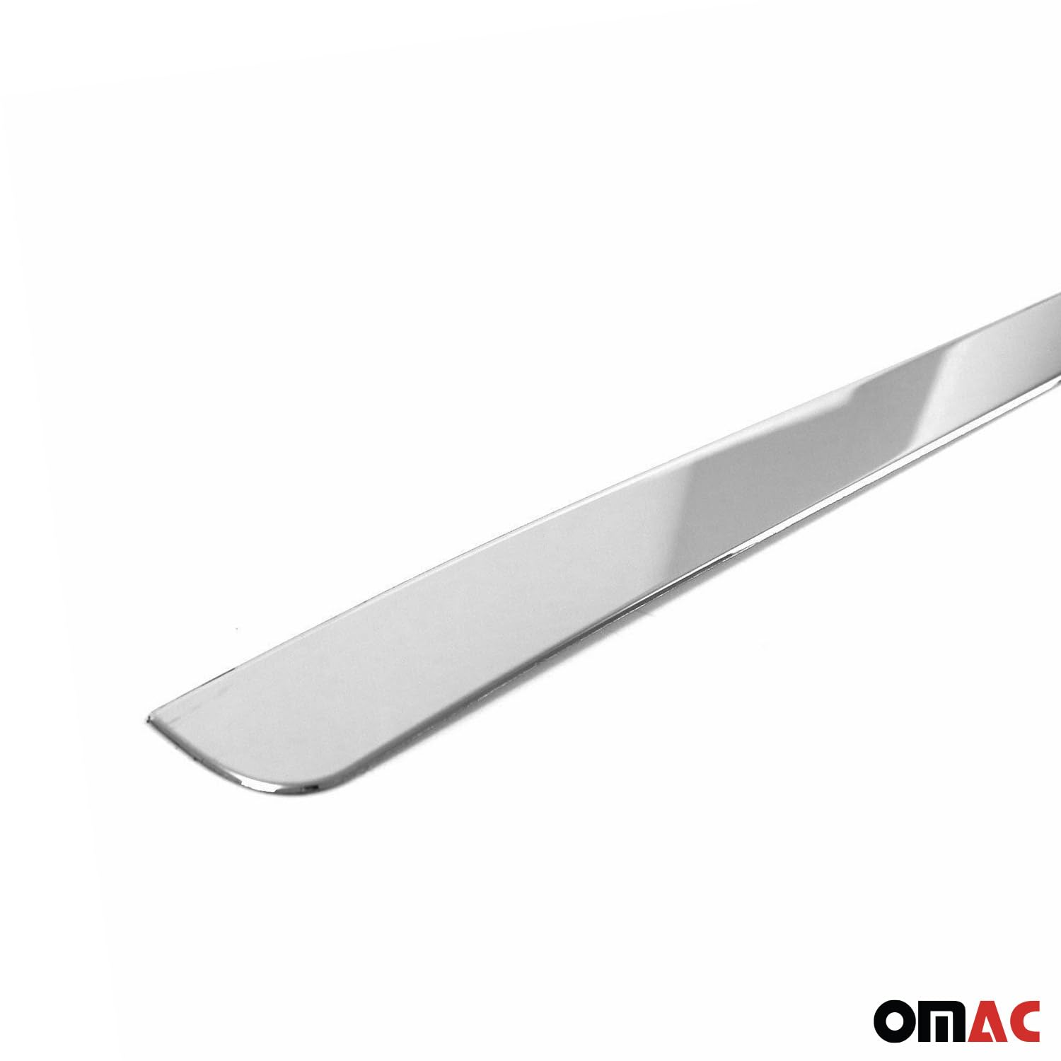 OMAC Kofferraumleiste Heckklappe Leiste kompatibel mit VW Multivan T5 2003-2015 Edelstahl Chrom