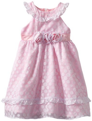 Young Hearts Little Girls' Polka Dotted Dress