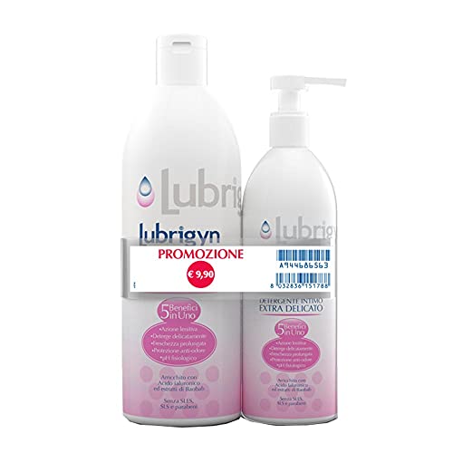 Uniderm Lubrigyn - Hydra gel Detergente Intimo Delicato, 400ml + 200ml