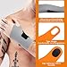 Nogeqi 2PCS Ulnar Wrist Brace for Carpal Tunnel, Ultra-Thin Wrist Wraps for Pain Relief Elastic Hand Braces Compression and Support for Fitness Enthusiasts for Right & Left Hand (Gray, Orange)