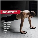 LiJuanWang Gleitscheiben,2 PCS Slider zum Trainieren Doppelseitige Gliding Discs Gliding Disc Fitness Training für den Einsatz auf Teppich Hartholzböden(Schwarz)