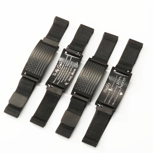 Bracelet for Men Dad Husband Boyfriend Son Grandson Brother Nephew Uncle American Flag Bracelet Fathers Day Valentines Christmas Jewelry Gifts for Him,Adjustable Size4