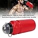 500ML Sports Bottle, 17 oz Biking Water Cup Flask 19cm/7.5in Bicycle MTB Road Mountain Bike Jug Squeeze Water Sports Bottle for Outdoors/Gym/Cycling/Running/Travel/School(red)