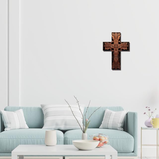 Amazon.co.jp: 木製十字架ロゴ木製壁掛け十字架カントリークロス