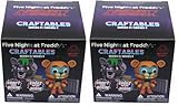 Bizak Five Night At Freddys Diorama Personajes, Caja Sorpresa con 5 Figuras para coleccionar de los protagonistas de FNAT, Cada Caja Incluye 1 Figura y una Base (64333299) (Paquete de 2)